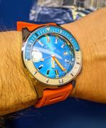 Borealis Watch Company Borealis Vulcanized Rubber Strap 22mm Orange Review