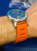 Borealis Watch Company Borealis Vulcanized Rubber Strap 22mm Orange Review