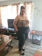 Curvy Sense Plus Size Nova Leopard Top Jumpsuit - Black Review