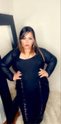 Curvy Sense Plus Size Grommet Lace Up Jumpsuit - Black Review