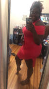 Curvy Sense Plus Size Ashley Mini Dress - Red Review