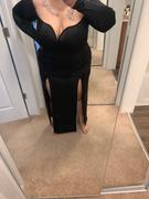 Curvy Sense Plus Size Dashay M-Slit Dress - Black Review