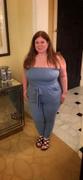 Curvy Sense Plus Size Lina Strapless Jumpsuit - Dusty Blue Review