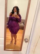 Curvy Sense Plus Size Ximena Sequins Dress - Violet Review