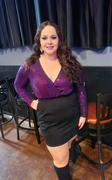 Curvy Sense Plus Size Xiomara Plunge Sequin Dress - Violet Review