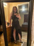 Curvy Sense Plus Size Fayette Flamenco Ruffle Dress - Black Review