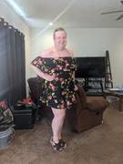 Curvy Sense Plus Size Rosabel Floral Dress- Black Review
