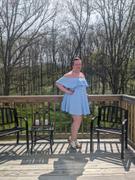 Curvy Sense Plus Size Rosabel Dress- Light Blue Review