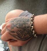 All Wear Jewellery Patterned Belcher Bracelet - White Gold Review