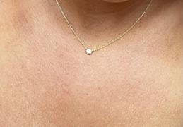 Ferkos Fine Jewelry 14K Gold Bezel Set Diamond Solitaire Necklace Review