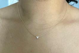 Ferkos Fine Jewelry 14K Gold Round Cut Diamond Trio Necklace Review