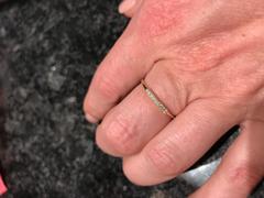 Ferkos Fine Jewelry 14K Gold Single Row Pave Diamond Ring Review