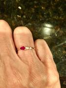 Ferkos Fine Jewelry 14K Gold Pear Shape Natural Ruby with Pear Shape Diamond Ring Review