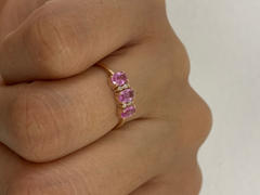 Ferkos Fine Jewelry 14k Oval Genuine Pink Sapphire and Diamond Ring Review