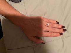 Ferkos Fine Jewelry 14k Round Sapphire Halo Diamond Engagement Ring Review