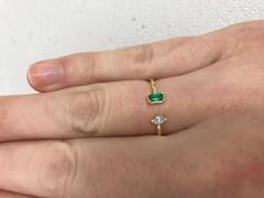 Ferkos Fine Jewelry 14K Gold Emerald and Diamond Cuff Ring Review
