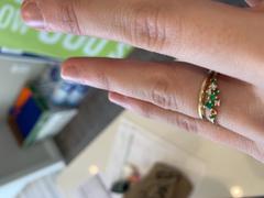 Ferkos Fine Jewelry 14k Emerald and Diamond Cluster Ring Review