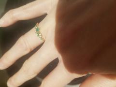 Ferkos Fine Jewelry 14k Emerald and Diamond Cluster Ring Review