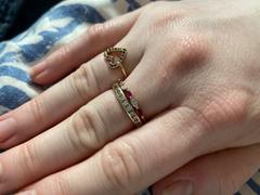Ferkos Fine Jewelry 14k Ruby and Marquise Diamond Alternating Ring Review