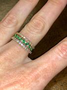 Ferkos Fine Jewelry 14k Slanted Emerald and Round Diamond Ring Review