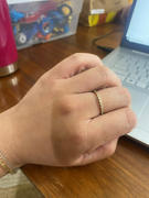 Ferkos Fine Jewelry 14K Ultra Thin Half Eternity Baguette Diamond Stackable Ring Review