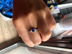 Ferkos Fine Jewelry 14k Oval Cut Genuine Sapphire Diamond Ring Review