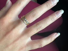 Ferkos Fine Jewelry 14k Petite Sapphire and Diamond Ring Review