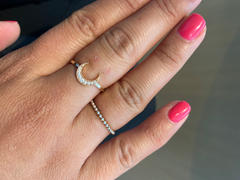 Ferkos Fine Jewelry 14K Gold Crescent Moon Diamond Ring Review