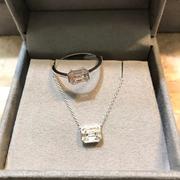Ferkos Fine Jewelry 14k Emerald Cut Illusion Mosaic Solitaire Engagement Ring Review