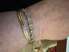 Ferkos Fine Jewelry 14k Gold Thick Puffed Mariner Bracelet Review