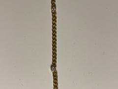 Ferkos Fine Jewelry 14K Gold Cuban Link Necklace w/ Bezel Setting Diamond Review