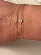Ferkos Fine Jewelry 14K Gold Tiny Baguette and Round Diamond Station Bracelet Review