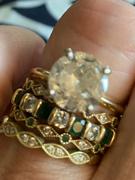 Ferkos Fine Jewelry 14k Gold Emerald Art Deco Wedding Band Review
