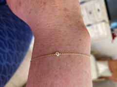 Ferkos Fine Jewelry 14k Gold Bezel Setting Diamond Solitaire Bracelet 0.05ctw Review