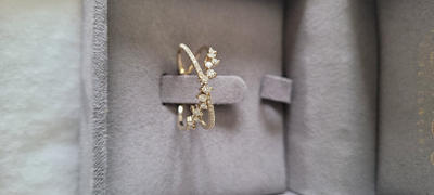 Ferkos Fine Jewelry 14k Gold Criss Cross Diamond Cluster Ring Review