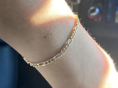 Ferkos Fine Jewelry 14k Gold Figaro Chain Bracelet Review