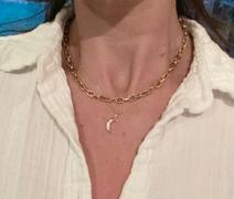 Ferkos Fine Jewelry 14k Star Setting Crescent Diamond Necklace Review