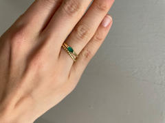 Ferkos Fine Jewelry 14K Horizontal Marquise Shape Natural Emerald Ring Review