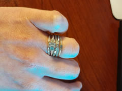 Ferkos Fine Jewelry 14k Mix Baguette and Round Diamond Crossover Ring Review