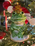 BestPysanky.com Frog King Glass Christmas Ornament Review