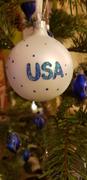 BestPysanky.com Flag of United States of America on White Glass Ball Christmas Ornament Review