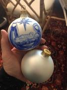BestPysanky.com Set of 6 Matte White Glass Ball Christmas Ornaments 3.25 Inches Review