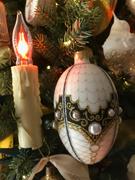 BestPysanky.com Mother Of Pearl on White Glass Egg Christmas Ornament Review