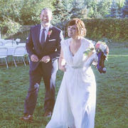 ieie Bridal Aspen Style Romantic Silk Chiffon Boho Beach Wedding Dress | Ashley Review