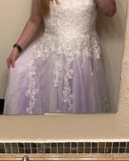 ieie Bridal Lavender Purple Boho Beach Lace Wedding Dress | Korynne Review