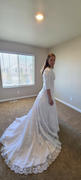 ieie Bridal Vintage Modest Lace A-line Wedding Dress with Sleeves AGNES Review