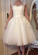 ieie Bridal Retro Vintage Short Tea Length Lace Wedding Dress CLOVER Review