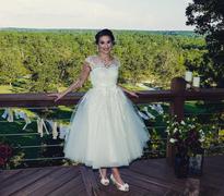 ieie Bridal Retro Vintage Short Tea Length Lace Wedding Dress | Clover Review