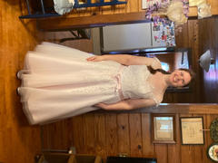 ieie Bridal Retro Gray Tea Length Lace Formal Prom Dress | Rosalie Review