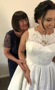 ieie Bridal Vintage Style Lace Tea Length Wedding Dress with Pleated Skirt CAROLINE Review